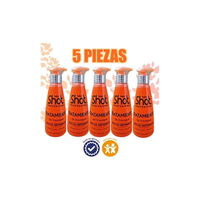 Kit Tratamiento Activador De Rizos Definidos 5 Pzs