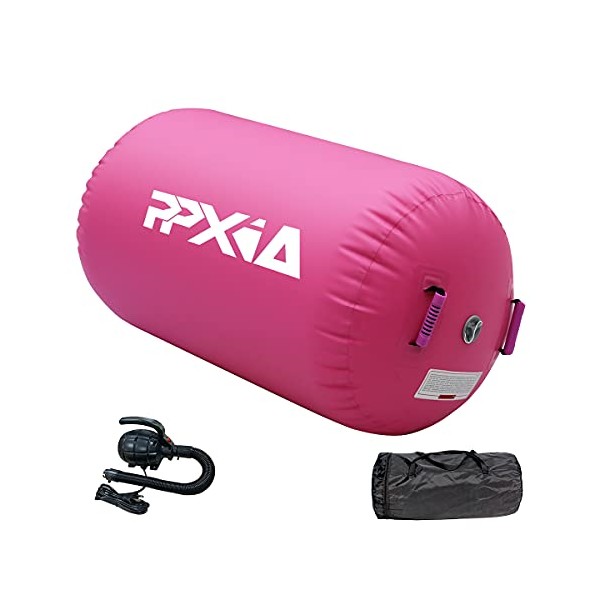 PPXIA Gymnastics Air Roller Air Barrel Inflatable Tumbling Mat, Tumble