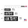 Dogline Ask to Pet Vest Patches – Removable Ask to