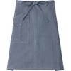 Bonmax LCK79004 Middle Apron, 18 White x Blue, One Size
