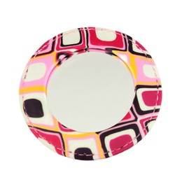 Calypso Studios Comforting Clay Handcrafted Pocket Mirror – Pink Petal Design, Stylish and Compact Makeup Mirror, Ideal for Touch-Ups and On-The-Go Beauty