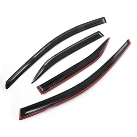 Quxunzzz Rain Guards Side Window Visor Vent Outside Mount, 4PCS Fits for Toyota Camry 2012 2013 2014 2015 2016 2017