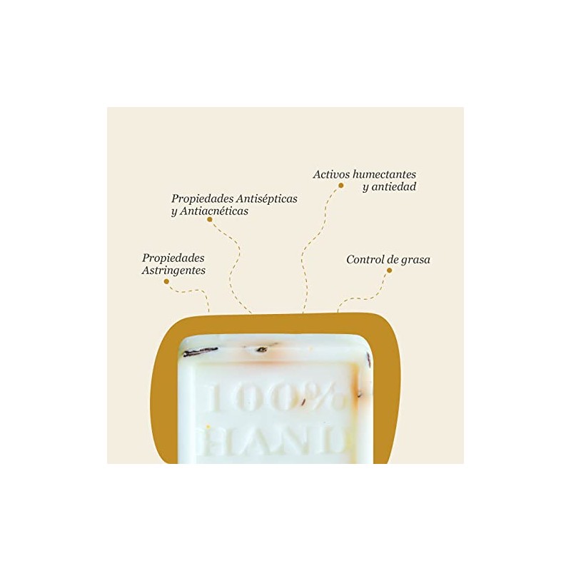 Jabón Facial Romero MatiMati Vitamina,E Astringente, Control de grasa 45