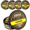 5 Cans, BaccOff Caramel Coffee Pouches, 50 MG of Caffeine