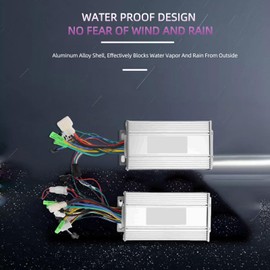 BTSEURY Dual Drive Electric Motor Controller with LCD Meter Brushless DC Motor Speed Control Kit