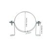 Pastlla 2 Pcs 5.98 Inch Steel Adjustable Pipe Bracket Clamp,