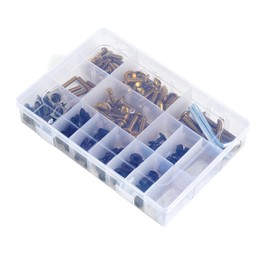 SPORT FAIRING Universal Fairing Bolt Kit M5 M6 Stainless Steel Motorcycle Screws Fasteners Fit for Kawasaki Suzuki Honda Yamaha-Gold