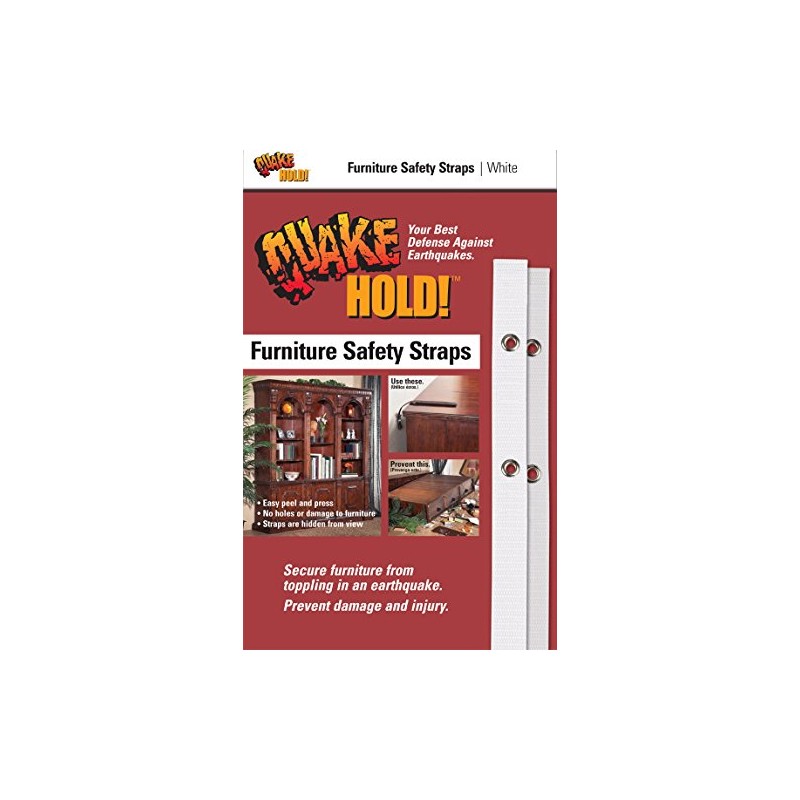 Quakehold! Furniture Strap Kit, Earthquake Fasteners for Disaster Preparedness, Child