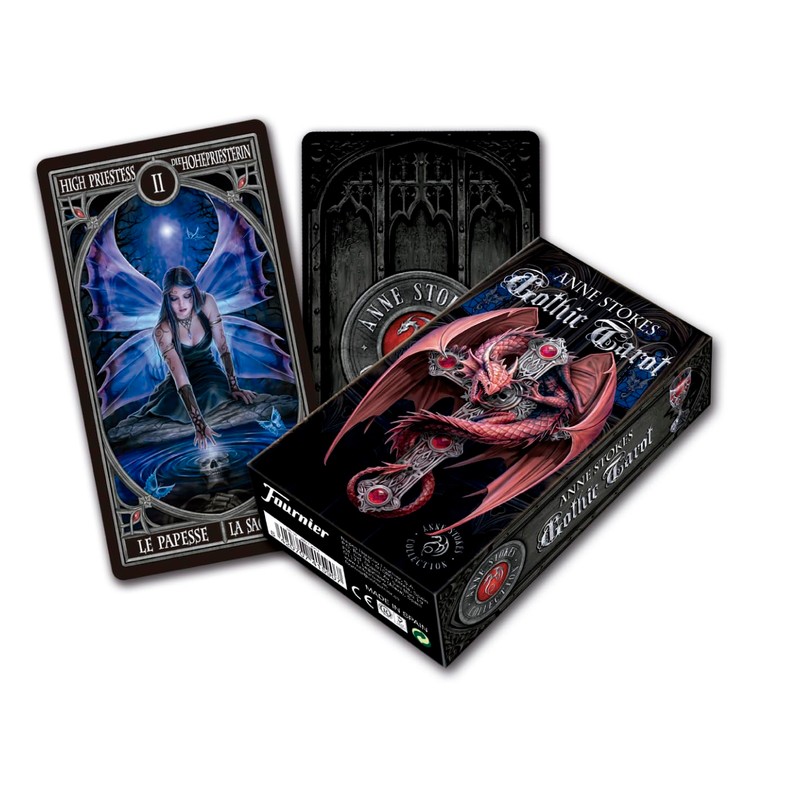 Heraclio Fournier Anne Stokes Gothic Tarot, Black