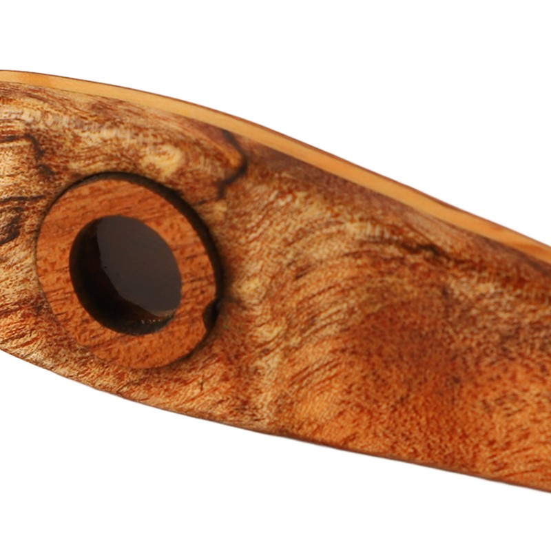 Kazoo Flute Maple Wood Flute Musical Wind Instrument with Diaphragm