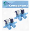 2-Pack WH13X10024 Washer Dual Inlet Valve Replacement for General Electric
