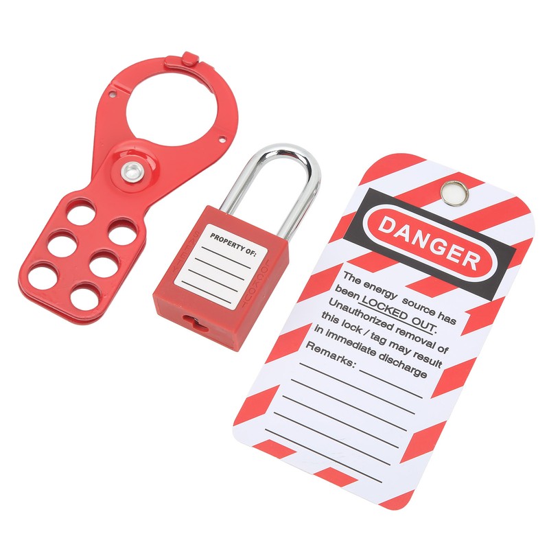 Lockout Tagout Kit With Safety Hasp Padlock Loto Tag Keys