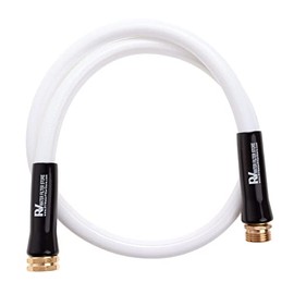 RVWFS 4 Foot Freshwater Drinking Hose 3/4" Brass - Standard Garden Hose Thread Easily Connect Water Filter or Softener to RV