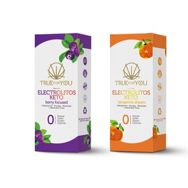 Electrolitos sin Azúcar, Hidratación en Polvo, Fórmula Premium con Minerales Escenciales y Minerales Traza. Keto, Paleo y Vegano, Paquete de 7 Sobres, Cada uno con 1 Porcion de 6.5 Gramos. (Frutos/Mandarina, 2Pack)