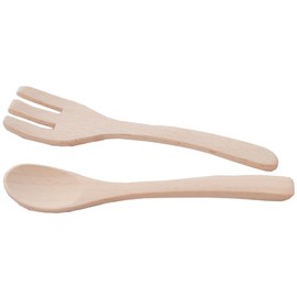 Wooden Toy Daiwa, Spoon & Fork Set, Pretend Tableware, Dinnerware Set, Wooden Tableware, Pretend Tableware, Pretend Play, Wooden Toy Wooden