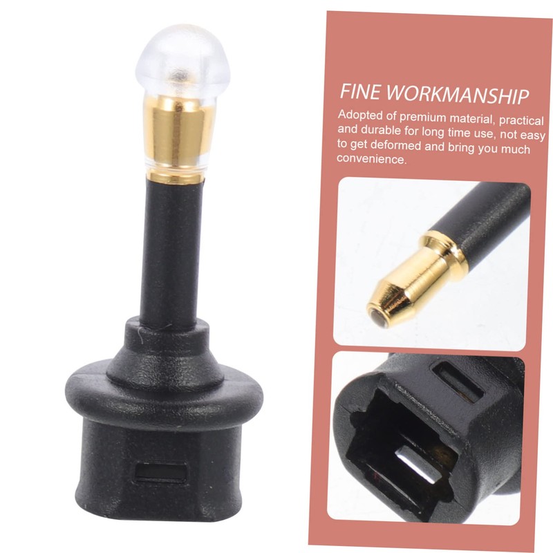 KICHOUSE 5pcs Optical Audio Connector Adapter Jack to Spdif Digital