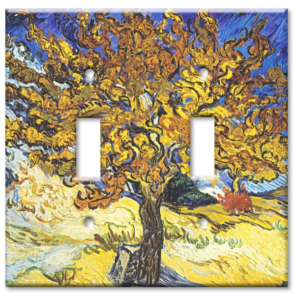 Art Plates - Double Gang Toggle OVERSIZE Switch Plate/OVER SIZE