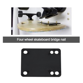 eMagTech 2PCS 3mm Skateboard Riser Pads with 30mm Screws & Nuts PU Soft Shock Pads Replacement Cushion Pads Protector for Skateboard Maintenance Accessory