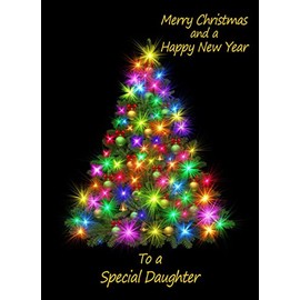 Christmas New Year Card For Daughter -
