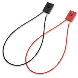 KATIMI 2 x Wire Rope Combination Lock Small 3 Digit 50 cm Adjustable Suitcase Lock for Air Travel Weatherproof Cable Lock Luggage Lock Anti-Theft Tent Lock for Backpack Travel Suitcase