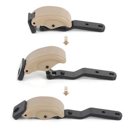 RACBOX Rear Quarter Window Latch Compatible with 2001-2004 Tacoma 1997-2004 Hilux, Replaces 62910-35032 (Beige)