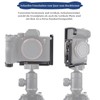 FOTGA Quick Release Plate L-Shaped Bracket L-Bracket Vertical Expandable Plate