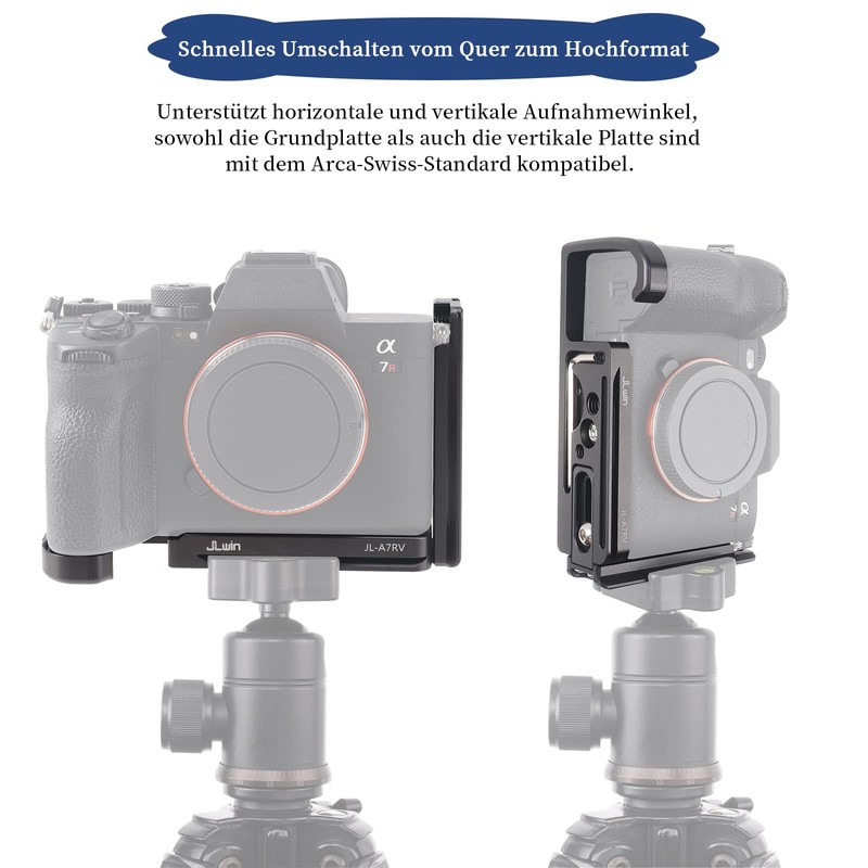 FOTGA Quick Release Plate L-Shaped Bracket L-Bracket Vertical Expandable Plate