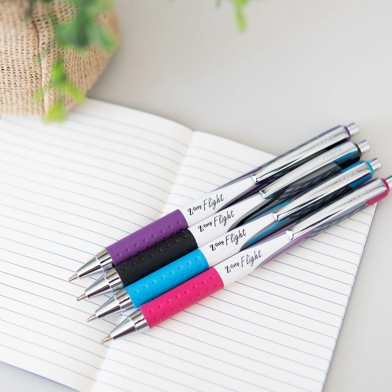 Zebra Classic Z-Grip Flight Ballpoint Pens - 1.2mm - Black