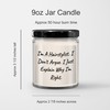 Hairstylist's Gift: 9oz Vanilla Soy Candle, Explaining Why I'm Right,