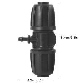 Garden Connector, POM Tee Connector Quick Connect Garden Hose Fitting Set for Atomization Irrigation