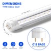 Barrina T8 LED Bulbs 4 Foot, Type B, 24W, 3200LM,