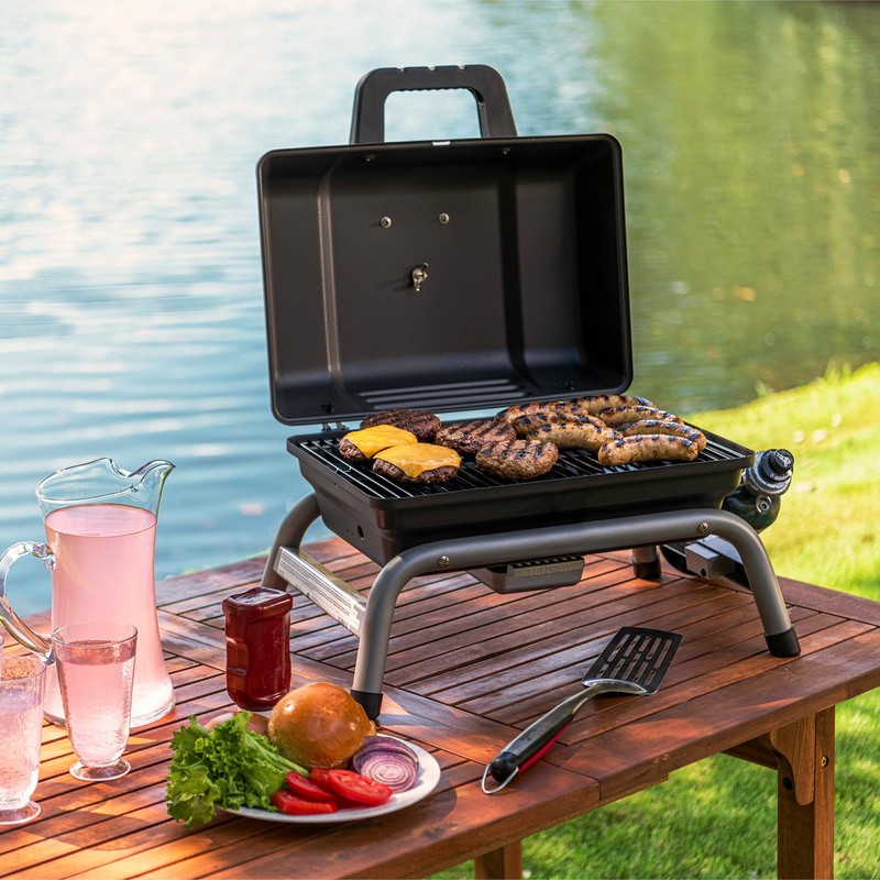 Charbroil 1-Burner Portable Propane Gas Grill, Black – 17402049
