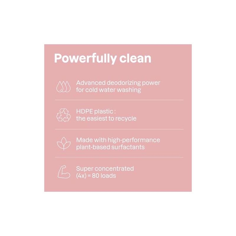 ATTITUDE Baby Laundry Detergent Refill, EWG Verified Plant-Based Liquid, Unscented