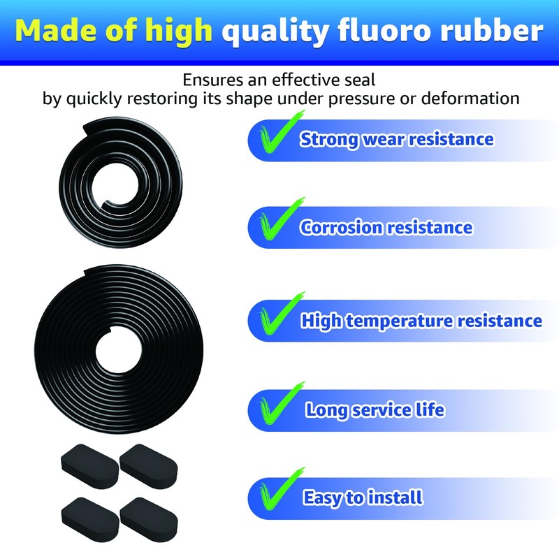 Compatible with Bilco Basement Door Weatherstrip Kit (1 x U