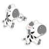 Monkimau Children's Earrings Zebra Stud Earrings 925 Sterling Silver Multi-Coloured