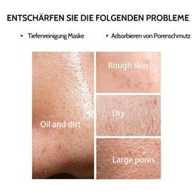 Gesichtsmaske mit Avocado & Vitamin E, reinigende mineralreiche masken beauty zur Tiefenreinigung, nährende face care