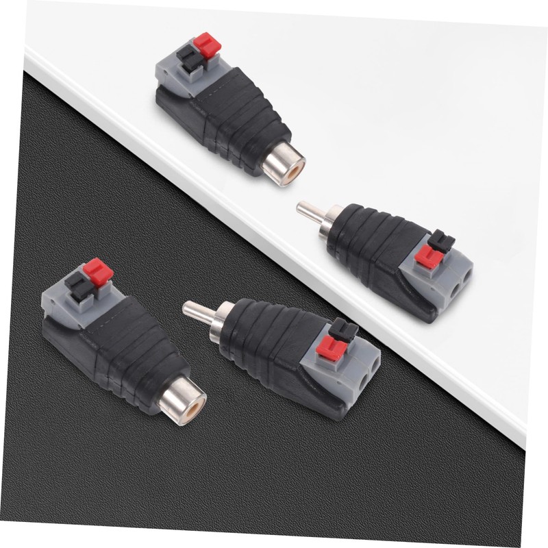 IWOWHERO 8pcs Connector Adapter Plug Durable Audio Jack for Speaker