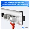HB-DIGITAL RJ45 Keystone Cat.7 Angle Connector Adapter 90° Angled CAT7