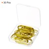 MECCANIXITY Wide Paper Clip Coated Large Clips Bookmarks with Box