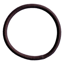 Craft Shop CLAN Japanese Thick Hair Bands, Set of 12, 0.17 inches (4.3 mm), No Knots (12 Brown)