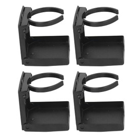 POCREATION Portavasos Plegable Ajustable, Diseño Retráctil, Plástico ABS, Fácil Instalación, Amplia Aplicación, para Camiones, Automóviles, Barcos (Negro)