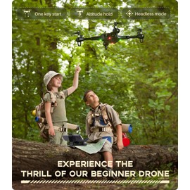 Drone with Camera, SYMA X600W Foldable 1080P FPV Camera Drones for Adults Kids Remote Control Quadcopter Gift Toys for Boys Girls with Altitude Hold, Headless Mode, One Key Start, 3D Flips 2 Batteries