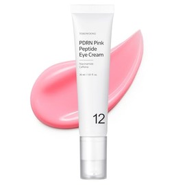 TOSOWOONG PDRN Pink Peptide Eye Cream with Salmon DNA PDRN 5,000ppm, Eye Cream with Caffeine & Liposome Retinol for Fine Lines, Dark Circles and Wrinkles, K-Beauty, 30 ml / 1.01 fl.oz