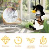 ChilArt Swinging Duck Car Mirror Hanging Ornament for Men Women