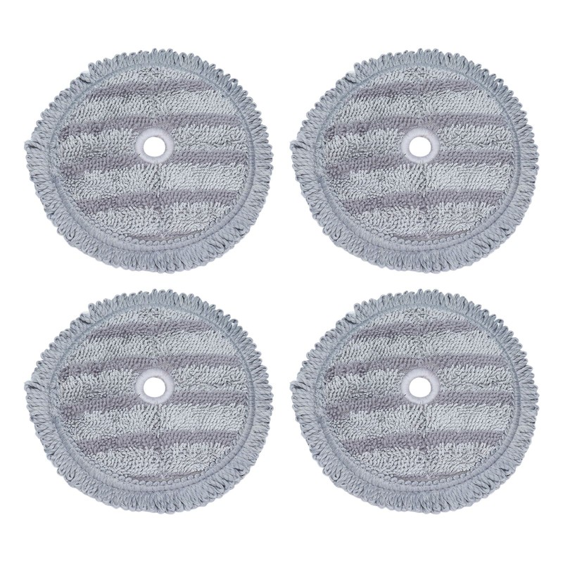 4PCS Fiber Mopping Pads High Strength Mop Cleaning Cloth Replacement