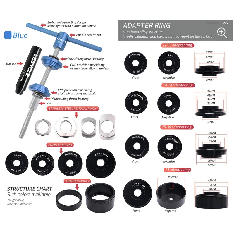 Mimoke Professional Bicycle Bottom Bracket Tool Set Compatible with PF30