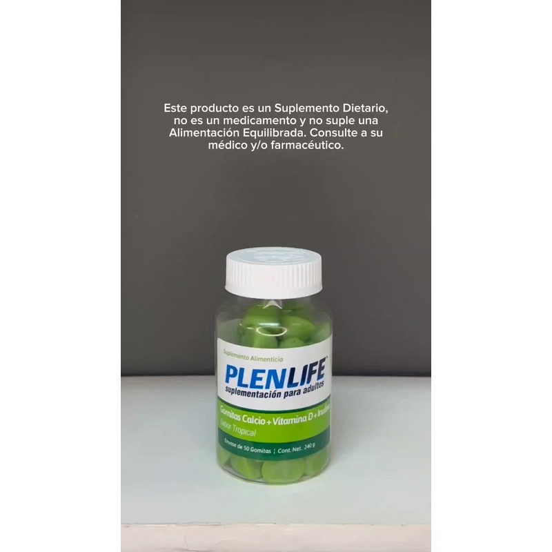 Plenlife Gomitas Calcio + Vit. D 50 Pzs. Plenlife Sabor