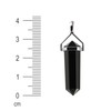 Franki Baker Double Point Long A Quality Black Agate Pendant