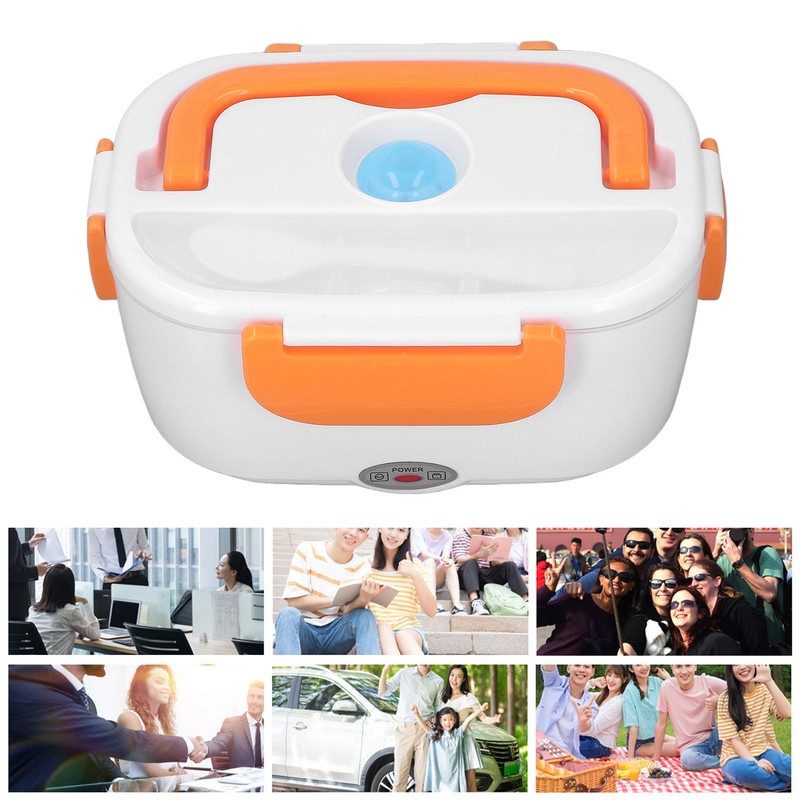Electric Lunch Box Split Household Mini Portable Multifunctional Orange Electric