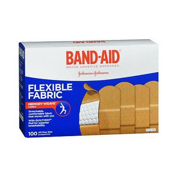 Band-Aid Flexible Fabric Adhesive Bandages All One Size